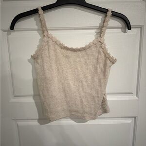 Old Navy Beige Ribbed Camisole